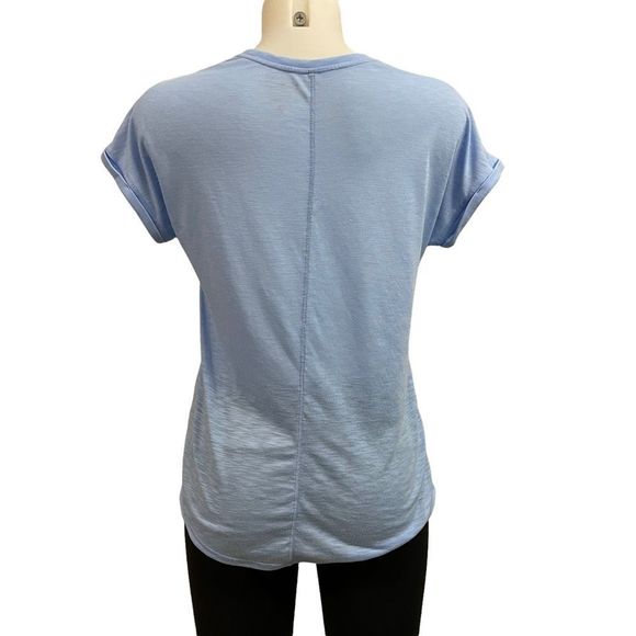 Lilly Pulitzer Womens Luxletic Corinna Tee periwinkle , slub knit size XS - Picture 4 of 9